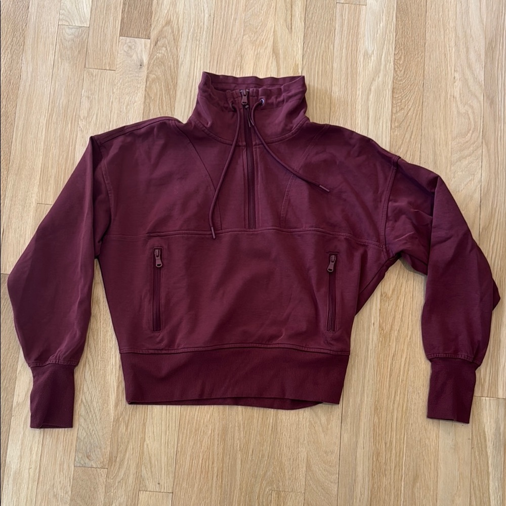 Old Navy Burgundy Half-Zip Pullover